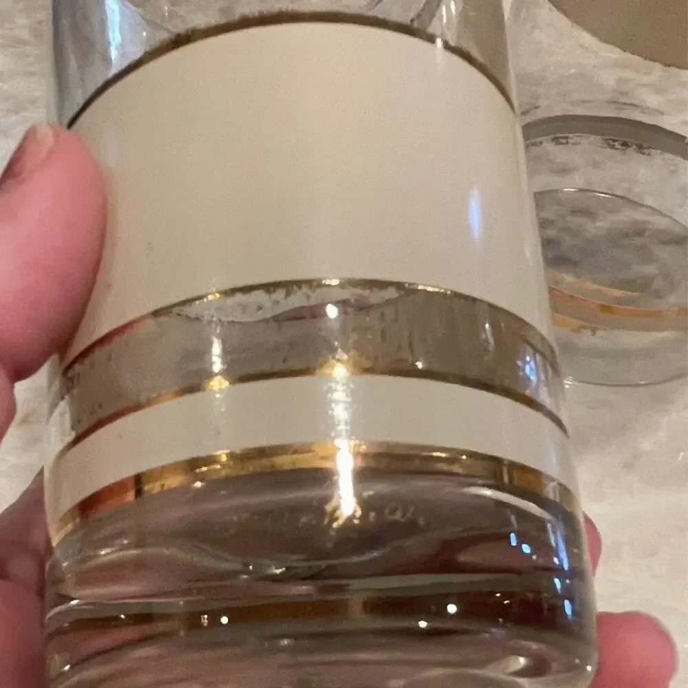 4-Georges Briard High Ball Cocktail Glasses MCM